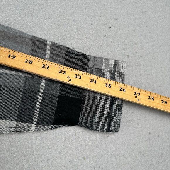 Woolrich Shirt Men’s Large Black Plaid Flannel Button Up Long Sleeve - Picture 11 of 16